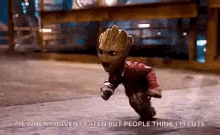Baby Groot Hungry GIF - Baby Groot Hungry Running GIFs