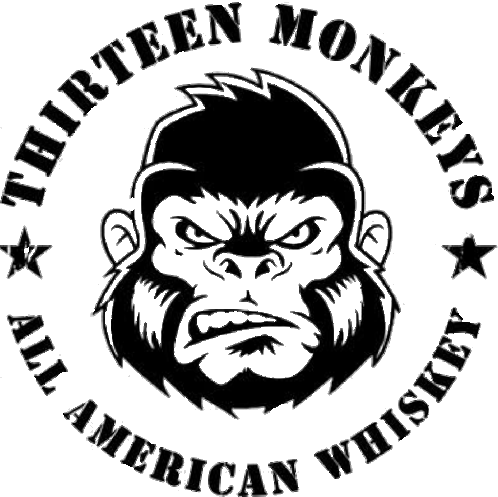 Thirteen Monkeys All American Made Whiskey Sticker - Thirteen Monkeys All American Made Whiskey Stickers