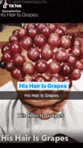 Grapes His Hair Is Grapes GIF - Grapes His Hair Is Grapes Weird Hair GIFs