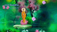 Lord Buddha Flowers GIF - Lord Buddha Flowers Changing Colors GIFs