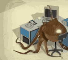 Solution Provided Octopus GIF - Solution Provided Octopus Computer GIFs