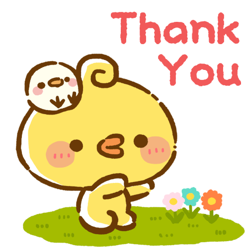 Thank You ぴよまる Sticker - Thank You ぴよまる Piyomaru Stickers