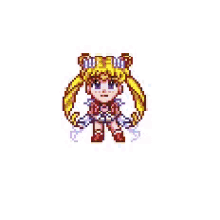 sailor moon is surrounded by flowers in a circle .
