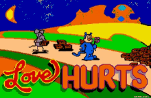 Love Hurts Cartoons GIF - Love Hurts Cartoons Throw GIFs