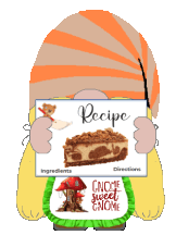 Gnome Recipe Sticker