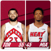 Toronto Raptors (55) Vs. Miami Heat (45) Half-time Break GIF - Nba Basketball Nba 2021 GIFs