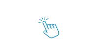 a blue line drawing of a hand pointing with a light coming out of it