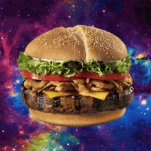 space burguer hamburger burger food yummy