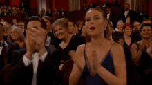 Brie Larson Cheering GIF - Brie Larson Cheering Clapping GIFs