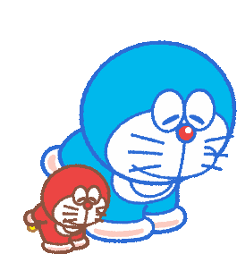 Doraemon Bow Sticker - Doraemon Bow Bowing Stickers