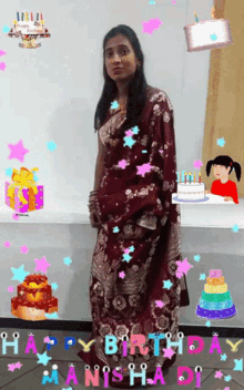 Happy Birthday Manishadi Confetti GIF - Happy Birthday Manishadi Confetti Celebration GIFs