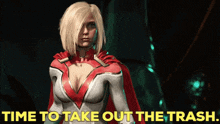 Injustice 2 Power Girl GIF - Injustice 2 Power Girl Time To Take Out The Trash GIFs