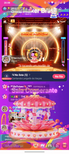 a screenshot of a mixer brasil game with a merry go round
