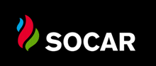 a black background with a socar logo in white