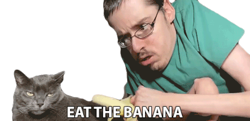 Eat The Banana Ricky Berwick Sticker - Eat The Banana Ricky Berwick Eat This Stickers