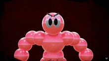 a cartoon character with evil written on it