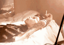 Andy Black In Bed GIF - Andy Black In Bed Looking Around GIFs