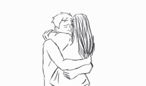 couple hugging sad