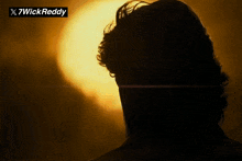a silhouette of a man with the words 7wick reddy below him