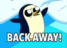 Back Away GIF - Backaway Backoff Penguin GIFs