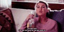 greys anatomy meredith grey im the sun and he can go suck it drunk