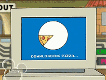downloading pizza