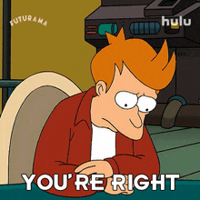 youre right philip j fry futurama youre correct you have a point