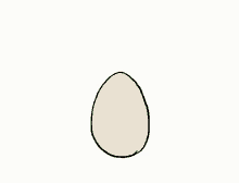 a cartoon of a dinosaur coming out of an egg shell
