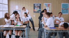 Mess In The Classroom Chaotic GIF - Mess In The Classroom Chaotic Littering GIFs