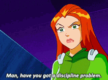 Totally Spies Sam GIF - Totally Spies Sam Man Have You Got A Discipline Problem GIFs