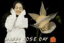 Helly Shah Happy Rose Day GIF