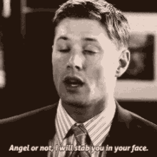 I Will Stab You In Your Face Jensen Ackles GIF - I Will Stab You In Your Face Jensen Ackles Supernatural GIFs
