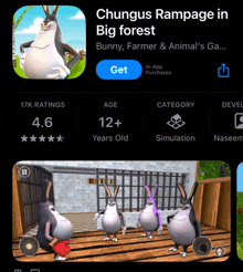 a screenshot of the chungus rampage in big forest app on the app store