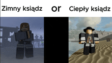 a screenshot of a video game with the words zimny ksiaz or cieply ksiaz at the top