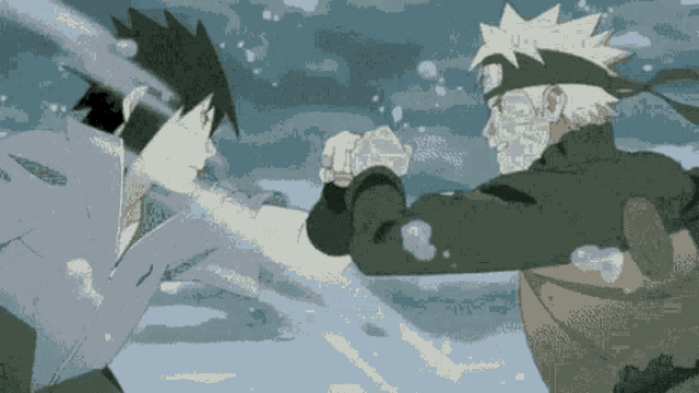 GIF naruto vs sasuke naruto classic chidori - GIF animado em GIFER