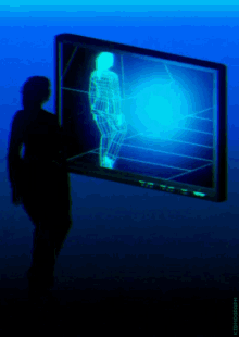 Walking Blue GIF - Walking Blue Digital Art GIFs