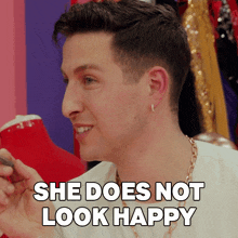She Does Not Look Happy Loosey Laduca GIF - She Does Not Look Happy Loosey Laduca Rupauls Drag Race GIFs