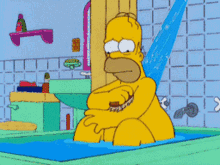 Homer Simpson Shower GIF - Homer Simpson Shower Clean GIFs