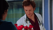 Chicago Med Will Halstead GIF - Chicago Med Will Halstead Flowers GIFs