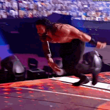 roman reigns spear kevin owens stage royal rumble