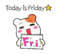 Ebichu Friday Sticker - Ebichu Friday Hamster Stickers