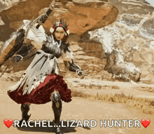 rachel lizard hunter is a video game character