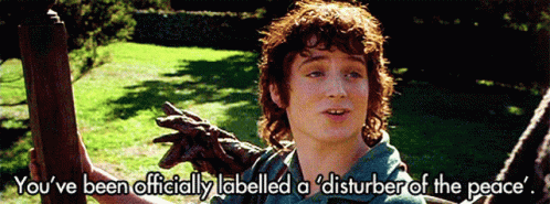 Lord Of The Rings Youve Been GIF - Lord Of The Rings Youve Been Disturber GIFs