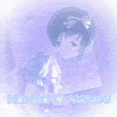 a picture of a girl with the name haruka on it