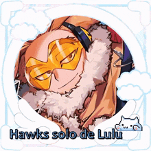 a picture of hawks solo de lulu with a cat