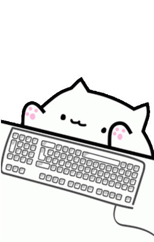 Bongo Cat Sticker - Bongo Cat Keyboard Stickers
