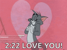 in love heart crush tom and jerry i love you