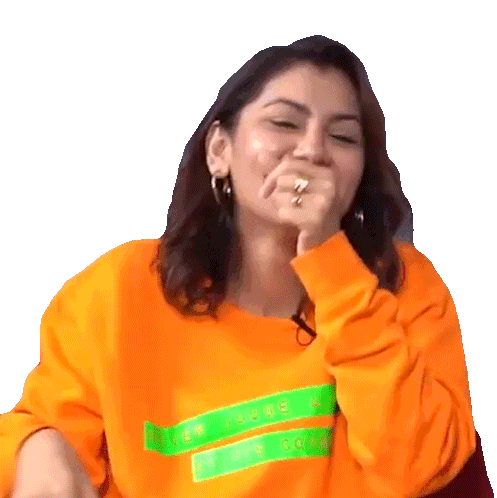 Laughing Sriti Jha Sticker - Laughing Sriti Jha Pinkvilla Stickers