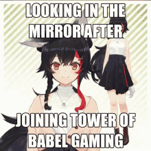 Tower Of Babel Gaming Mio GIF - Tower Of Babel Gaming Mio Ookami Mio GIFs