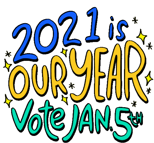 2021is Our Year Vote Jan5th New Year Sticker - 2021is Our Year Vote Jan5th 2021 New Year Stickers